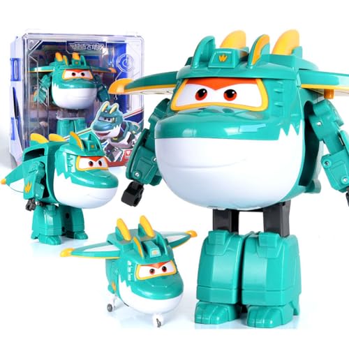 BESTWALED Tino Super Flügel Neues Spielzeug L12CM Trägheitsfahrzeug Jungen Deformation Roboter Mädchen Verformung Flugzeug Kreatives Geschenk Kinderspielzeug Super Wings Serie 15 Figurine von BESTWALED