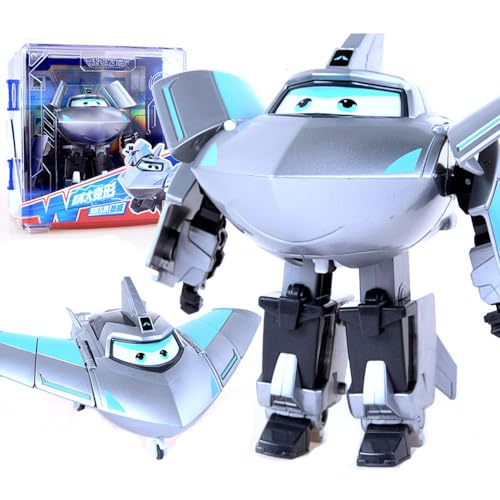 BESTWALED Traver Trägheitsfahrzeug Jungen Deformation Roboter Super Flügel Neues Spielzeug Mädchen Verformung Flugzeug Kreatives Geschenk L12CM Kinderspielzeug Super Wings Serie 15 Figurine von BESTWALED