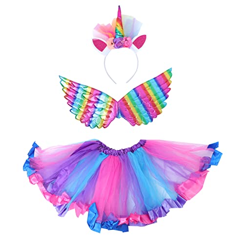 BESTYASH 1 Satz Ballettröckchen Mädchen Lustig Unter Kostüm Zirkus Flügel Hochzeitskleid Performance-kleidungsset Für Engel Cosplay-accessoire Cosplay-kleidung Polyester von BESTYASH