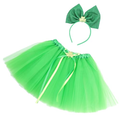 BESTYASH 1 Satz Partykleidung kinderkleider kinderkleidung costume festivals outfit tutu dekoration tragegurt St. Patricks Zubehör Cosplay-Requisite für Gittergewebe Green von BESTYASH