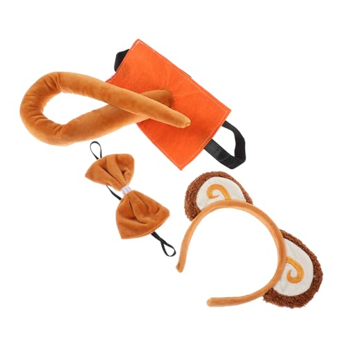 BESTYASH 1 Satz Verkleide Requisiten seidenband bandfeile animal costume kopfhoerer faschingsaccessoires Party-Kopfschmuck Cosplay-Stirnbänder Ohren-Stirnband Partydekorationen Plüsch Brown von BESTYASH