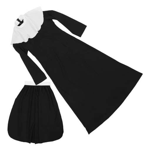 BESTYASH Halloween Kostüme für Frauen Nonnen Outfit Plus Größe Nonnenkostüm Erwachsene Cosplay Kleid von BESTYASH