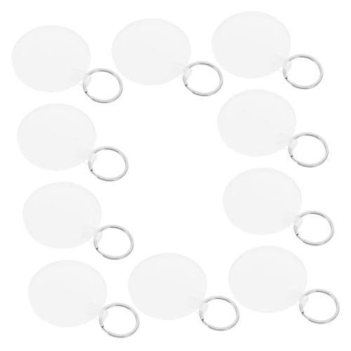 BESTYASH 10 Stück Runde Acryl-schlüsselanhänger zum Sublimationsdruck Beidseitig Bedruckbar Hitzebeständige DIY Foto-schlüsselringe für Personalisierte Geschenke und Bastelprojekte BESTYASH 10 Stück Runde Acryl-schlüsselanhänger zum Sublimationsdruck Beidseitig Bedruckbar Hitzebeständige DIY Foto-schlüsselringe für Personalisierte Geschenke und Bastelprojekte von BESTYASH