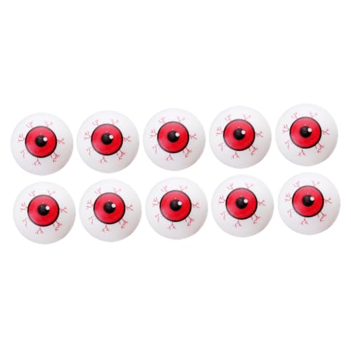 BESTYASH 10 Stück Teiliges Halloween Fake Eyeball Rote Gruselige Augen mit Blutgefäßen Party Deko Horror Requisiten für Schaurige Halloween Feiern und Gruselige Atmosphäre BESTYASH 10 Stück Teiliges Halloween Fake Eyeball Rote Gruselige Augen mit Blutgefäßen Party Deko Horror Requisiten für Schaurige Halloween Feiern und Gruselige Atmosphäre von BESTYASH