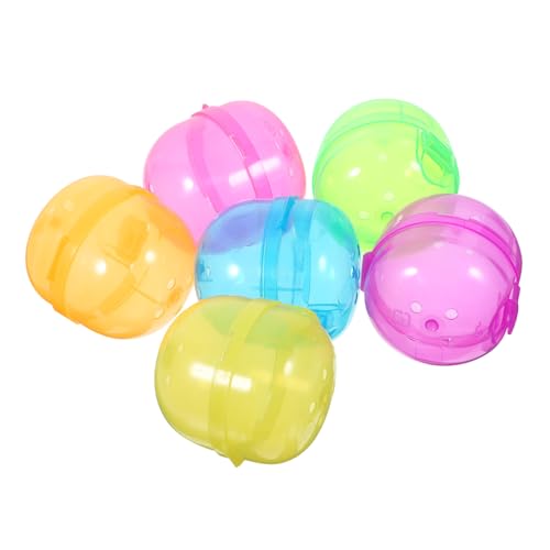 BESTYASH 12 Stück Teiliges Befüllbare Kunststoffkugeln Transparente Bunte Kapseln zum Befüllen Wiederverwendbar als Partydeko Geschenkverpackung Multifunktionale Spielzeugkapseln BESTYASH 12 Stück Teiliges Befüllbare Kunststoffkugeln Transparente Bunte Kapseln zum Befüllen Wiederverwendbar als Partydeko Geschenkverpackung Multifunktionale Spielzeugkapseln von BESTYASH