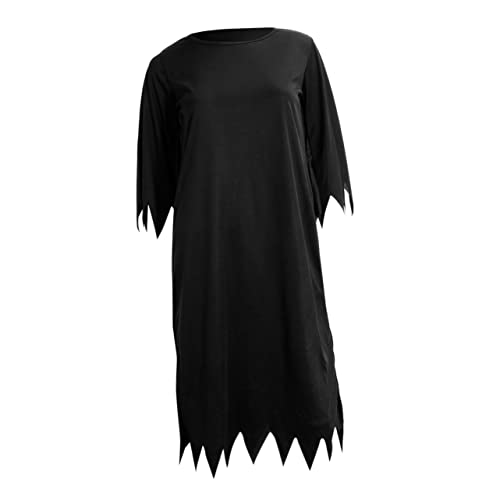 BESTYASH 1PC Halloween Kostü Gruselige Todesgöttin Robe Für Fasching Karneval Und Cosplay Ohne Maske Ideal Für Halloween Partys Und Geisterkostümveranstaltungen von BESTYASH