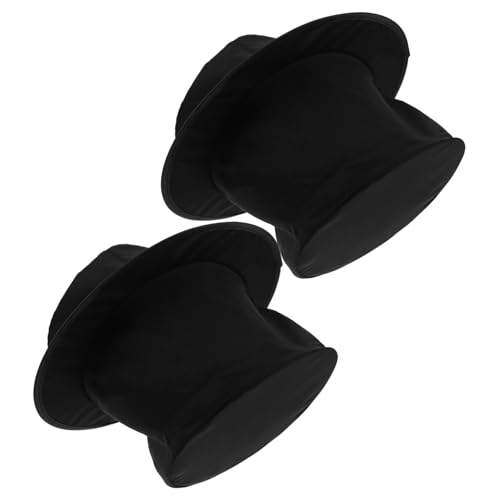 BESTYASH 2 Stück Faltbare Schwarze Zylinderhüte Magierhut mit Federfeder Bühnenrequisiten für Zauberer Unisex Karnevalskappe für Maskerade Weihnachtsfeier Steampunk Cosplay-events BESTYASH 2 Stück Faltbare Schwarze Zylinderhüte Magierhut mit Federfeder Bühnenrequisiten für Zauberer Unisex Karnevalskappe für Maskerade Weihnachtsfeier Steampunk Cosplay-events von BESTYASH