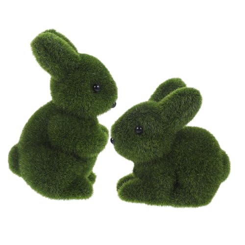 BESTYASH 2 Stück Flockige Osterhasen Dekofiguren aus Leichtem Material für Garten und Innenbereich Niedliche Osterhasen Ornamente für Tisch Rasen und Terrassen Dekorative Hasenmodelle für BESTYASH 2 Stück Flockige Osterhasen Dekofiguren aus Leichtem Material für Garten und Innenbereich Niedliche Osterhasen Ornamente für Tisch Rasen und Terrassen Dekorative Hasenmodelle für von BESTYASH