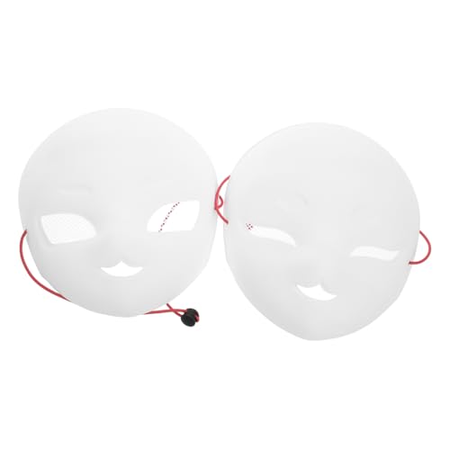 BESTYASH 2 Stück Mesh Garn Gesichtsmaske DIY Blankmaske Weiß DIY Vollgesichtsmaske Für Halloween Partys Maskerade Events Und Kunsthandwerksprojekte von BESTYASH