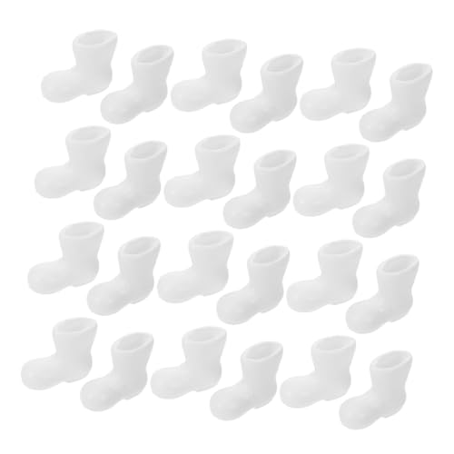 BESTYASH 24 Stück Teiliges Mini Weihnachtsstiefel aus Kunststoff Kleine Dekorative Schuhe für Puppenhaus Weihnachtsdeko DIY Bastelzubehör Festliche Mini Stiefel Weiß BESTYASH 24 Stück Teiliges Mini Weihnachtsstiefel aus Kunststoff Kleine Dekorative Schuhe für Puppenhaus Weihnachtsdeko DIY Bastelzubehör Festliche Mini Stiefel Weiß von BESTYASH