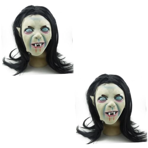 BESTYASH 2St Halloween-Maske Scary mask halloween costume Horror costume Cosplay costume halloween kleidung Mascaras für Halloween gruseliges Halloween Zombie gruselige Geistermaske von BESTYASH