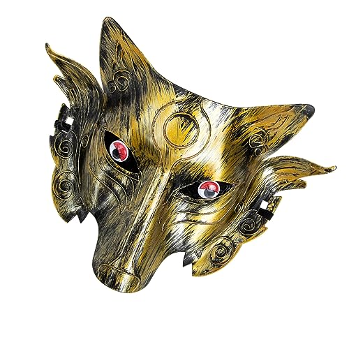 BESTYASH 2St Wolfsmaske Fuchs Gesichtsmaske für Maskerade Nase Dinosaurier halloween costume halloween kleidung faschings masken Cosplay-Party-Maske Party-Cosplay-Requisite Plastik von BESTYASH