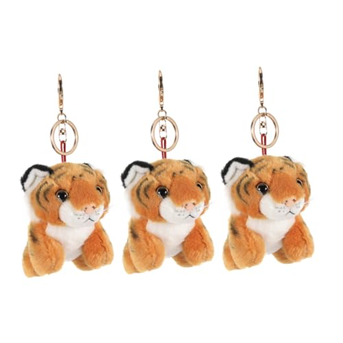 BESTYASH 3 Stück Teiliges Set Plüsch Tiger Schlüsselanhänger Weiches Kuscheltier Accessoire für Schlüssel Taschen und Rucksäcke Niedliches Dschungel als Partygeschenk und Mitgebsel BESTYASH 3 Stück Teiliges Set Plüsch Tiger Schlüsselanhänger Weiches Kuscheltier Accessoire für Schlüssel Taschen und Rucksäcke Niedliches Dschungel als Partygeschenk und Mitgebsel von BESTYASH