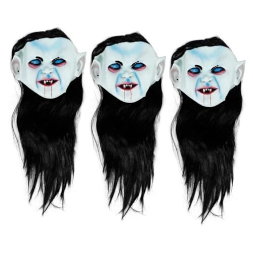 BESTYASH 3St Halloween-Maske halloween costume halloween kostüme halloween clothes gruselige kostüme halloween Zombie-Maske Halloween-Kopfbedeckung Halloween-Geistermaske Horror-Maske von BESTYASH