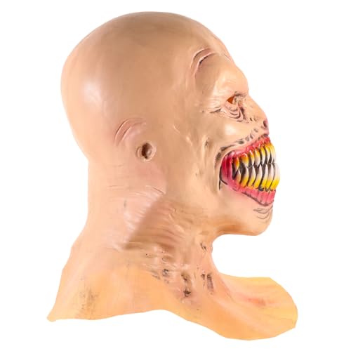 BESTYASH 3st Halloween-maske Halloween-gesichtsabdeckung Halloween-kopfbedeckung Horrorgesicht Zombiemasken Atmungsaktive Teufelsmaske Halloween-vollkopfmaske Böses Maskenornament Emulsion von BESTYASH