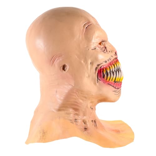 BESTYASH 4 Stück Halloween-Maske Zombie-Kostüm-Masken Halloween-Kopfbedeckung böses Maskenornament halloween mitgebsel halloween oblaten schreckliche böse Maske Halloween-Requisite Emulsion von BESTYASH