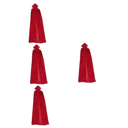 BESTYASH 4 Stück Hexenumhang Umhang Cape-Dekor im Freien Cosplay-Umhang Teufelskostüm Cosplay Umhang für Kinder Mantel Kinderkleidung Halloween umhang Halloween-Umhang Kap Goldener Samt von BESTYASH