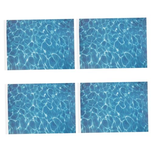 BESTYASH 4 Stück Realistisches Wasserstruktur Papier mit Wasserfestem Zuschneidbar für DIY Garten und Diorama Modelle für Fluss See und Meeres Szenen im Puppenhaus und Outdoor BESTYASH 4 Stück Realistisches Wasserstruktur Papier mit Wasserfestem Zuschneidbar für DIY Garten und Diorama Modelle für Fluss See und Meeres Szenen im Puppenhaus und Outdoor von BESTYASH