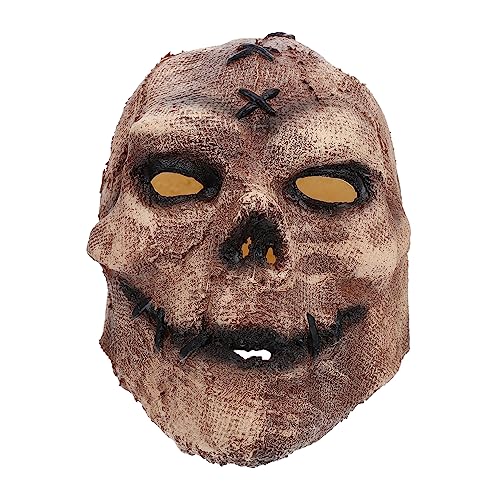 BESTYASH 4 Stück Vogels cheuche Maske halloween schminke halloween make up halloweendeko eye cover Clown gruselige Gesichtsbedeckung Halloweenkostüm Gruselige Party Horrorschädel Emulsion von BESTYASH