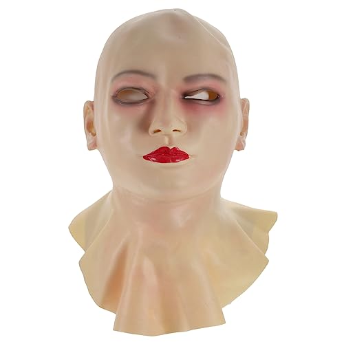 BESTYASH 4 Stück lustige kahler kopfbedeckung halloween costume halloween kostüme Glatze Kostümzubehör Glatze bedecken Halloween-Maske kleidung Horror-Maske ohne Kopfbedeckung Glatze Maske von BESTYASH