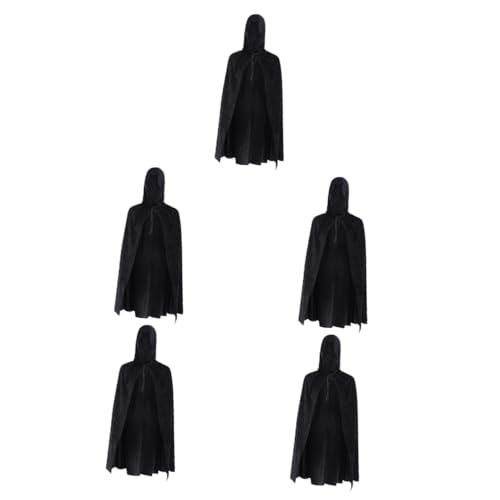 BESTYASH 5St Halloween-Umhang Männer Robe Kapuzenmantel Frauen Kinderumhang Vampir Umhang Umhang Kinderkleidung Halloween umhang Zauberer Kostüm Männer Kapuzenmantel Halloween Polypropylen von BESTYASH