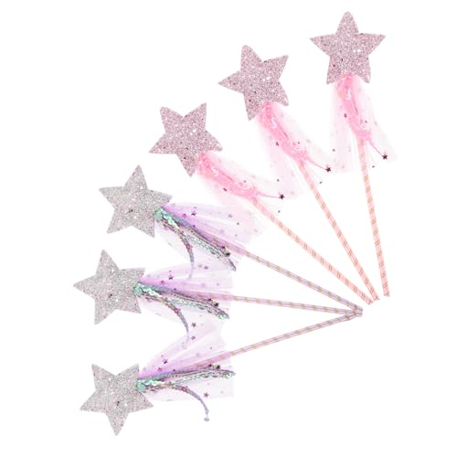 BESTYASH 6 Stück Teiliges Feenstab Glitzernde Prinzessin Feenstäbe Leicht und Handlich für Rollenspiele Geburtstage Bühnenauftritte und Verkleidungsspaß BESTYASH 6 Stück Teiliges Feenstab Glitzernde Prinzessin Feenstäbe Leicht und Handlich für Rollenspiele Geburtstage Bühnenauftritte und Verkleidungsspaß von BESTYASH