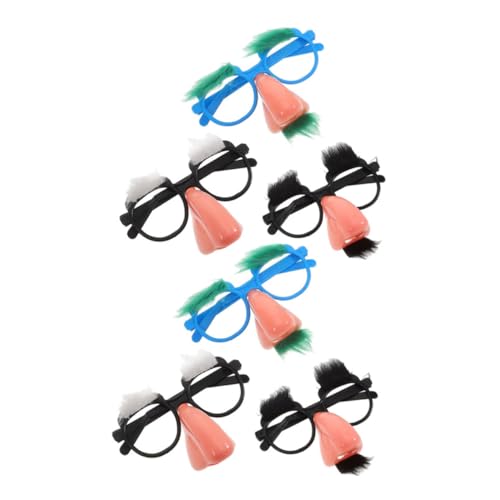 BESTYASH 6 Stück Teiliges Lustige Bartbrillen mit Weißen Kunststoff Schnurrbärten und Augenbrauen Leichte Kostüm Accessoires für Erwachsene und Party Requisiten für Halloween Geburtstage BESTYASH 6 Stück Teiliges Lustige Bartbrillen mit Weißen Kunststoff Schnurrbärten und Augenbrauen Leichte Kostüm Accessoires für Erwachsene und Party Requisiten für Halloween Geburtstage von BESTYASH