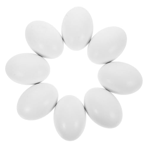 BESTYASH 8 Stück Teiliges Holz Eier zum Bemalen Robuste DIY Holz Deko Eier für Ostern und Hühner Natürliche Holzimitate zur Geflügelzucht BESTYASH 8 Stück Teiliges Holz Eier zum Bemalen Robuste DIY Holz Deko Eier für Ostern und Hühner Natürliche Holzimitate zur Geflügelzucht von BESTYASH