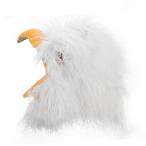 BESTYASH Adlerkopfmaske Adlerkopfbedeckung Adlerkopfbedeckungsmaske Realistische Vogelkopfmaske Lustige Tiermaske Für Halloween Cosplay Kostüm Requisite von BESTYASH