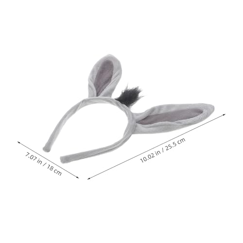 BESTYASH Esel Kostüm Set Tierkostüm Zubehör mit Stirnband Ohren und Fliege für Karneval Halloween Party Geburtstag Verkleidungsschmuck für Erwachsene BESTYASH Esel Kostüm Set Tierkostüm Zubehör mit Stirnband Ohren und Fliege für Karneval Halloween Party Geburtstag Verkleidungsschmuck für Erwachsene von BESTYASH