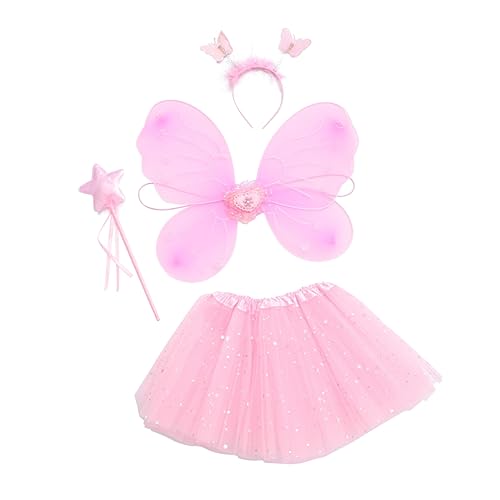 BESTYASH Fairy Rock Performance Kostümset Für Mädchen Verzaubernde Accessoires Für Kreative Rollenspiele Ideal Für Fasching Partys Und Theateraufführungen Inklusive Schickem Kleid von BESTYASH