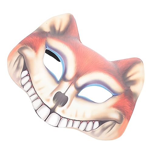 BESTYASH Fuchs Maske Halloween-fuchs Fuchsmaske Weiße Maskerade Kostüm -maske Zubehör Spitze Maskerade Gesicht Fuchs Hälfte Frauen Maskieren Maskerademaske Pu von BESTYASH