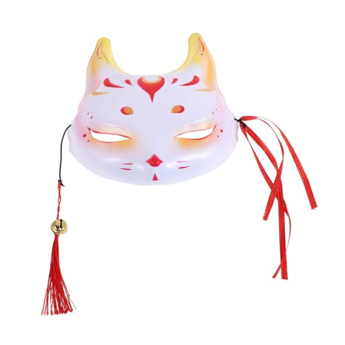 BESTYASH Fuchs Maske Neuartige Masken Fuchs Halbmaske Japanische Katzenmaske Fuchsmaske Maske Halbes Gesicht Japanische Maske Partymaske Maske Für Halloween Halloween-kostüm Plastik von BESTYASH