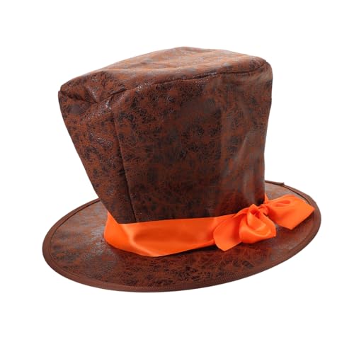 BESTYASH Gentleman Top Hat Braun Verstellbarer Viktorianischer Zauberer Zylinderhut aus Stoff für Herren Kostüm Halloween Party Theater Aufführung BESTYASH Gentleman Top Hat Braun Verstellbarer Viktorianischer Zauberer Zylinderhut aus Stoff für Herren Kostüm Halloween Party Theater Aufführung von BESTYASH