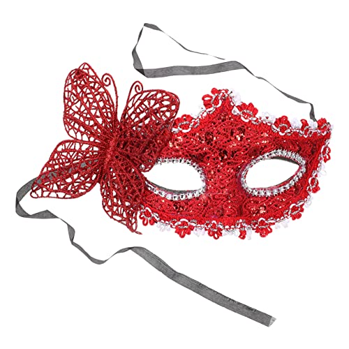 BESTYASH Halbgesichtsmaske Mit Schmetterling Damen Weiblich Schmetterling Maskerademaske Schmetterlingskostüm Glitzernde Maskerade Maskerademaske Operndamenmaske Maskerademaske von BESTYASH