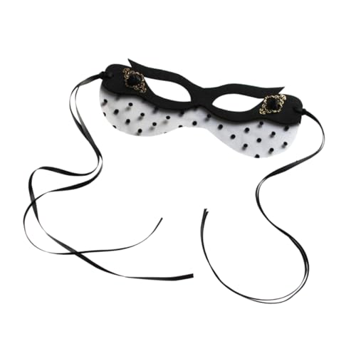 BESTYASH Halloween Halbgesichtsmaske Weibliche Maskerade-maske Halloween-maske Partymaske Für Frauen Horror-maskerade-maske Frauen-maskerade-maske Party-maske Cosplay-maske Filzstoff Black von BESTYASH