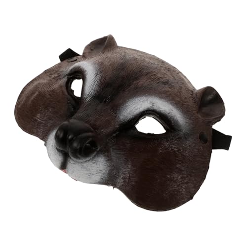 BESTYASH Halloween-Tiermasken Maskenball Halloween Zubehör Karnevalsmaske Cosplay-Maske Stufenmaske Halloween-Fuchsmaske Halbgesichtsmaske Halloween-Horror-Maske Maske in Tierform PU-Schaum von BESTYASH