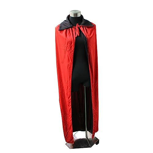 BESTYASH Halloween Umhang Für Doppellagiger Schwarzer Und Roter Vampir Cape Mit Stehkragen Cosplay Kostü Für Jungs Und ädchen Ideal Für Halloween Und Karneval von BESTYASH