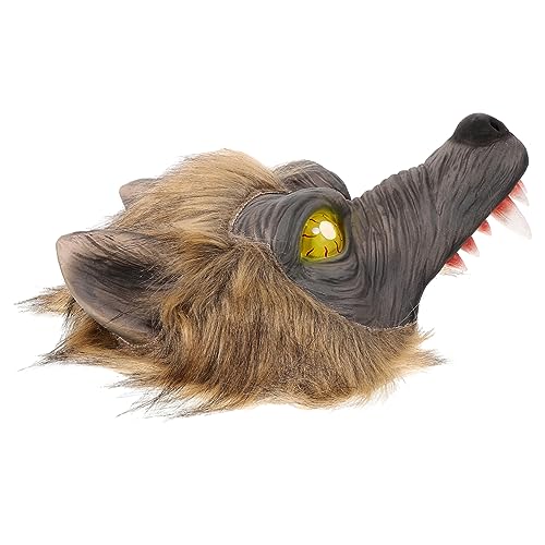 BESTYASH Halloween-Werwolfgesicht Maskerademaske Halloween-Maske Cosplay-Partymaske Halbmaske Tiermaske Halloween Wolfsmaske Halloween für Karneval Cosplay -Requisite lustig Emulsion von BESTYASH