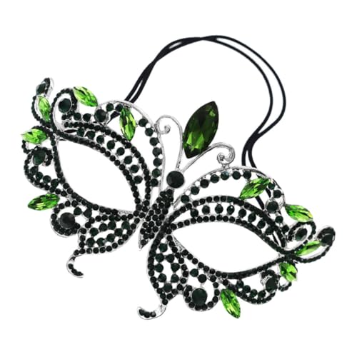 BESTYASH Halloween-diamantmaske Rote Maskerademaske Für Frauen Maskerade Auge Halloween-kostüm Frauen Halloween-maske Schmetterlings-augenmaske Grimasse Maskerade Masken Zinklegierung von BESTYASH