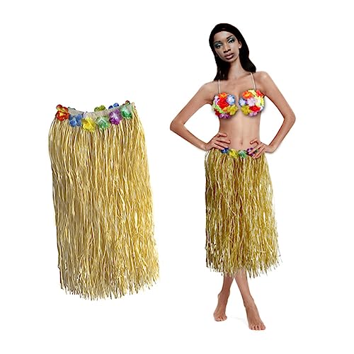 BESTYASH Hawaii Party Rock Bunte Raffiapapier Skirt Für Frauen Ideal Für Mottopartys Tänze Karneval Und Gartenfeiern Einzigartiges Hawaii Kostü Für Unvergessliche Auftritte von BESTYASH