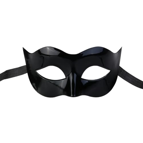 BESTYASH Herren Halbgesichtsmaske Für Maskenball Und Partys Elegante Schwarze Augenmaske Als Accessoire Für Kostüme Karneval Halloween Und Cosplay Veranstaltungen von BESTYASH