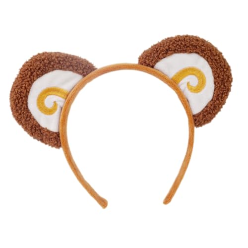 BESTYASH Kopfschmuck mit Affenohren Cosplay Stirnband tierische stirnbänder Affenohren Kopfband Niedliches Kopfband Stirnband für kleine Mädchen Mädchenstirnband -Fleece von BESTYASH