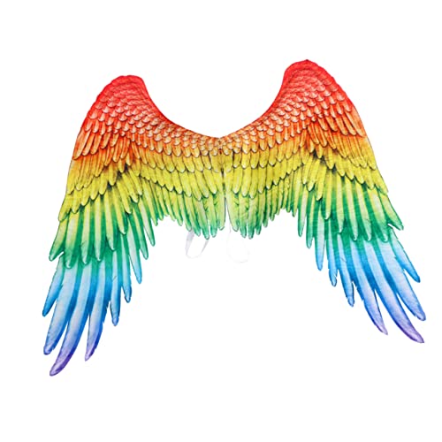 BESTYASH Flügel anziehen Regenbogenstrich weiße Outfits Mädchen-Outfits Kleider Engelsflügel Kostüm Cosplay-Engelsflügel groß Zubehör schmücken Kleidung 3d Requisiten von BESTYASH