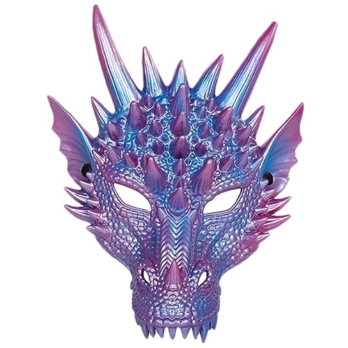 BESTYASH Maske Aus Styropor Requisiten Für Drachenkostüme Drachenmaske Drachenkostüm Für Kinder Gesichtsmaske Für Kinder Drachen-gesichtsmaske Gruselige Halloween-masken Gummischaum von BESTYASH