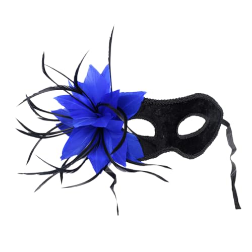 BESTYASH Maskerade Maske Halloween-partydekoration Maskerade-spitzenmaske Kostüm Maske Cosplay-maske Maskenball Maske Fuchsmaske Halb Maskieren Maskerade-party-maske Blue Bauchmuskeln von BESTYASH