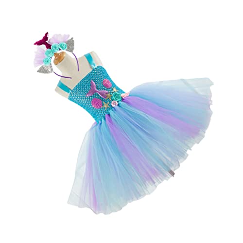 BESTYASH Meerjungfrauenkleid für Kinder Prinzessinnenkostüm für Mädchen Ballett-Tutu-Kleid kinderkleider kinderkostüme brautkleid Meerjungfrauenrock für Kinder Tutu-Rock für Mädchen von BESTYASH