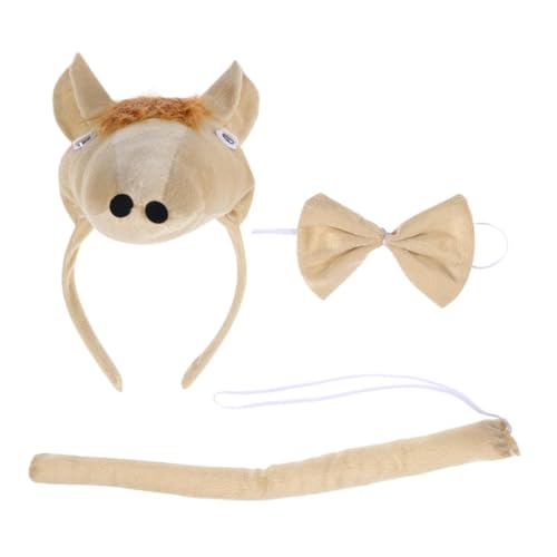 BESTYASH Plüsch Pferdekostüm Set mit Verstellbarem Haarreif Schleife und für Erwachsene Weiches Langlebiges Material Party Cosplay Zubehör für Ostern und Karneval BESTYASH Plüsch Pferdekostüm Set mit Verstellbarem Haarreif Schleife und für Erwachsene Weiches Langlebiges Material Party Cosplay Zubehör für Ostern und Karneval von BESTYASH