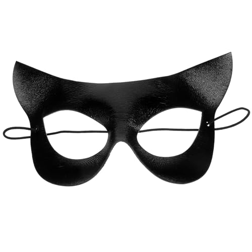 BESTYASH Schwarze Halbgesichtsmaske Für Halloween Karneval Und Kostümpartys Elegante Maske Für Damen Und Herren Ideal Für Maskeraden Und Cosplay Verkleidungen von BESTYASH