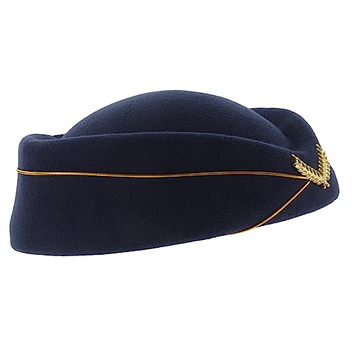 BESTYASH Stewardess-Hut Bräutigamhut lustiger Trucker-Hut Clownhut Partyhut Flugbegleiterin Hut Cosplay Hut für Flugbegleiterinnen flugbegleiter kostüm dekor Hut-Dekor Imitation Monny Navy von BESTYASH